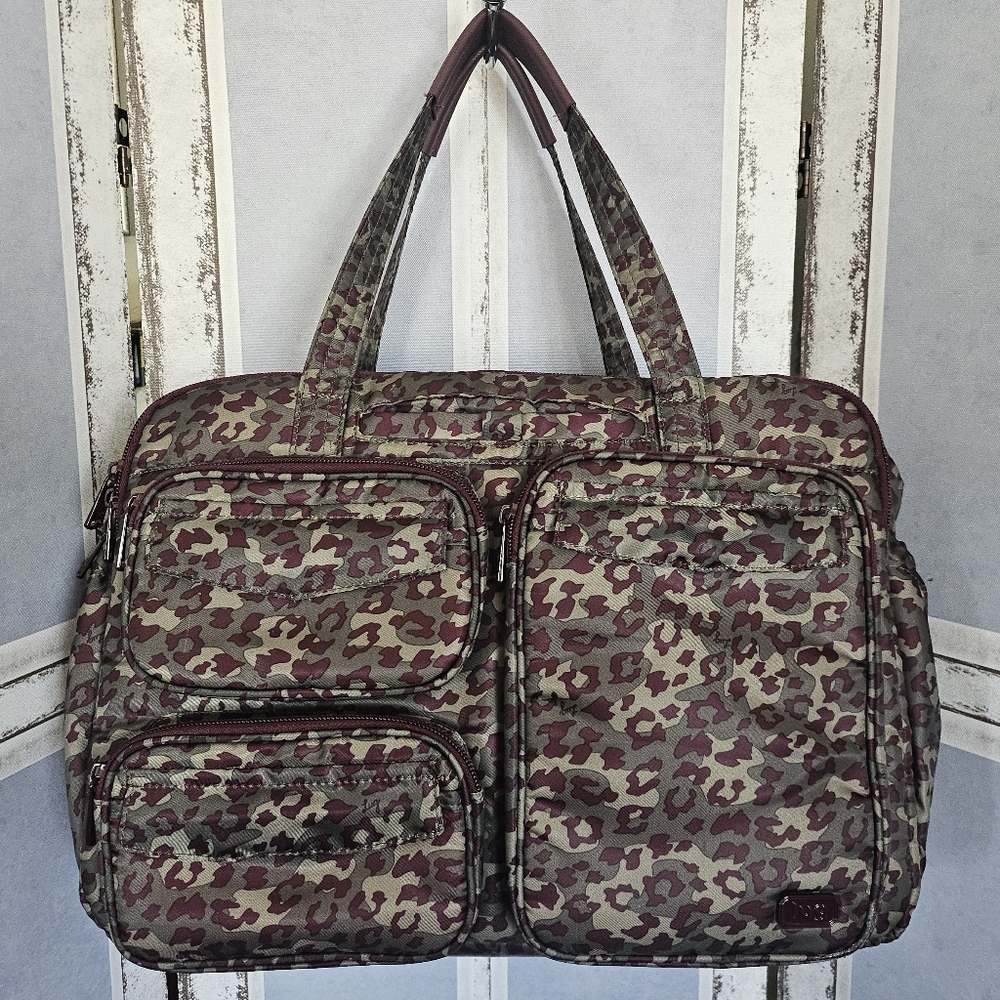 Lug PJ Duffel (Aka Puddle Jumper) In Leopard Berry - Sold Out Item, Has Flaws